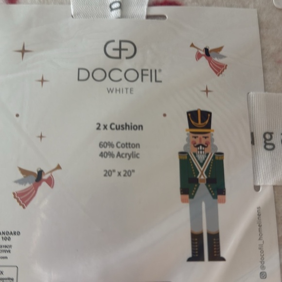 Made in Portugal Christmas candy cane 20 x 22 pack pillows - Picture 4 of 8